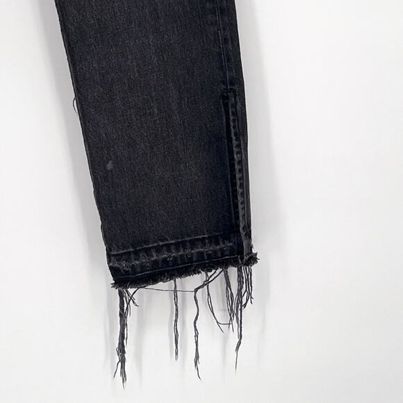 EB DENIM Unraveled Two Split Hem Jeans Grade School Women’s Size 24 Raw Edge - Picture 7 of 8